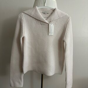 Vince wool-cashmere sailor-collar sweater